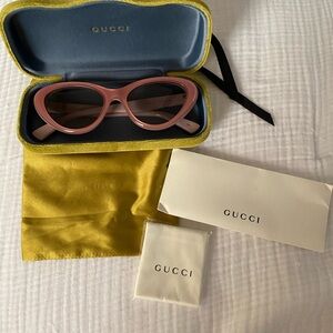 NEW Gucci GG1170S 004 Pink Grey Cat Eye Women Sunglasses GG 1170S